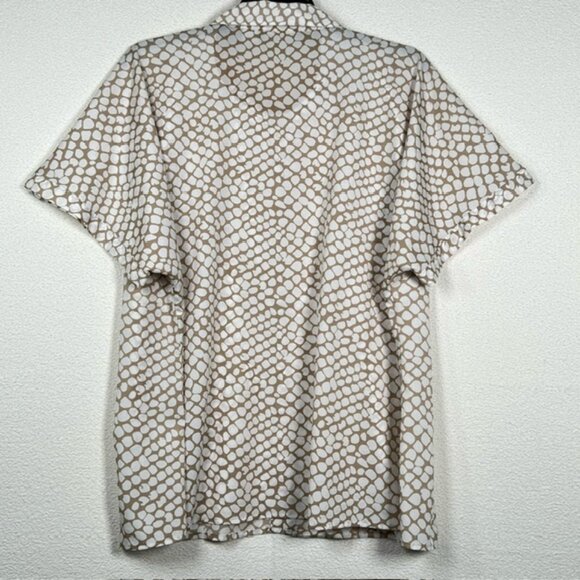 Kathy Che Womens Button-down Top Short Sleeve Plus Size 26/28W - Picture 3 of 6